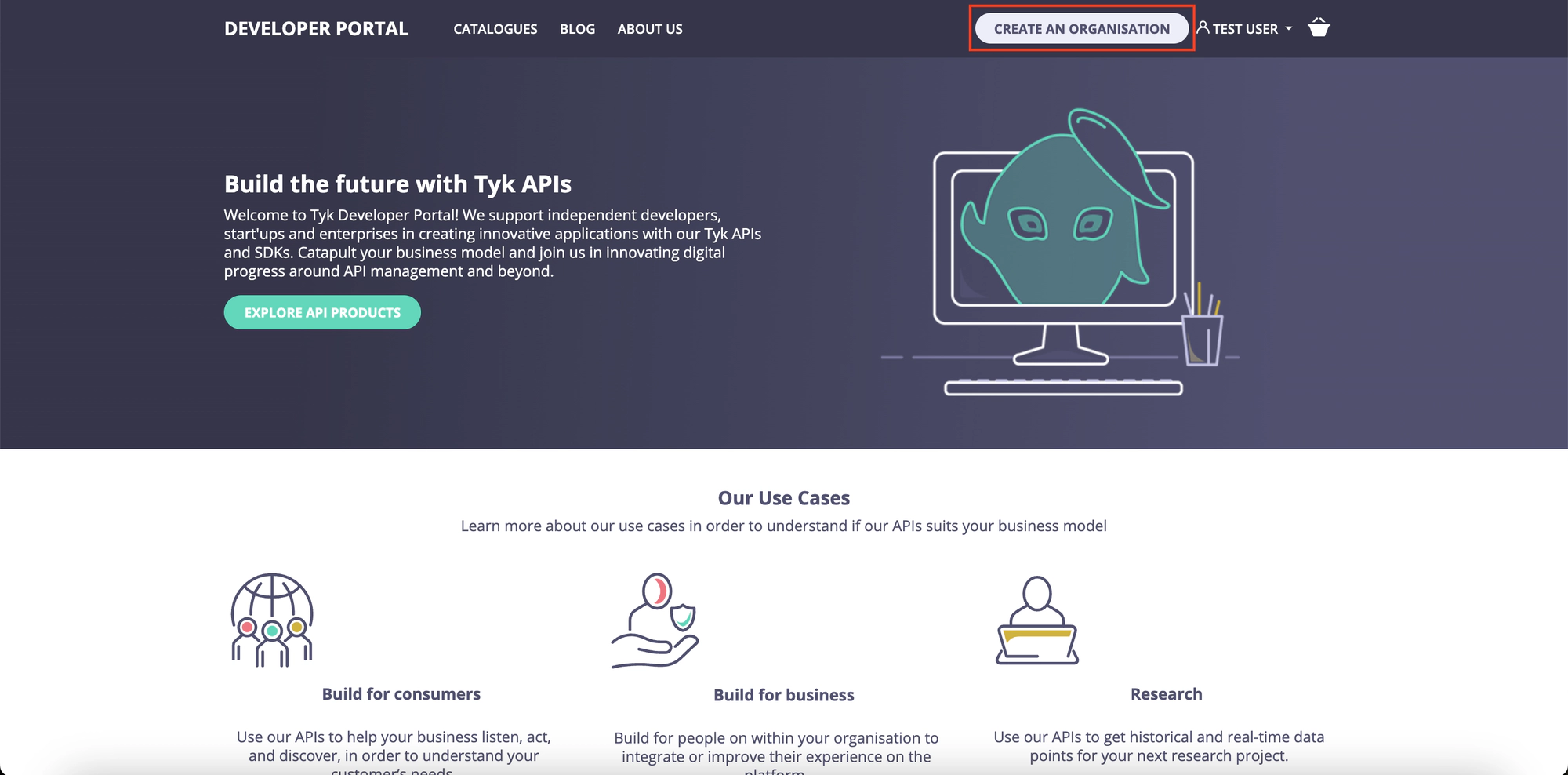 Request a new Organisation